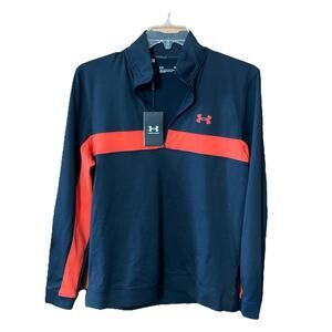 Under Armour Mens UA Storm 1/2 Zip Midlayer Golf Pullover NWT Size M Black Shirt